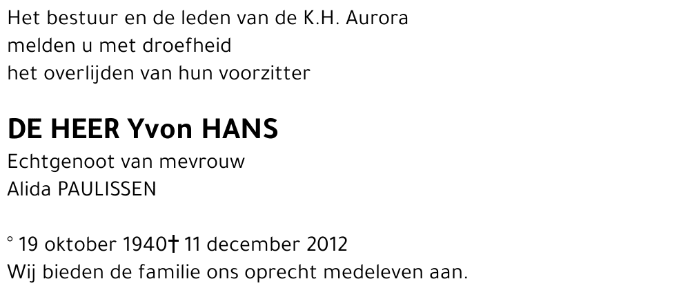 Yvon HANS