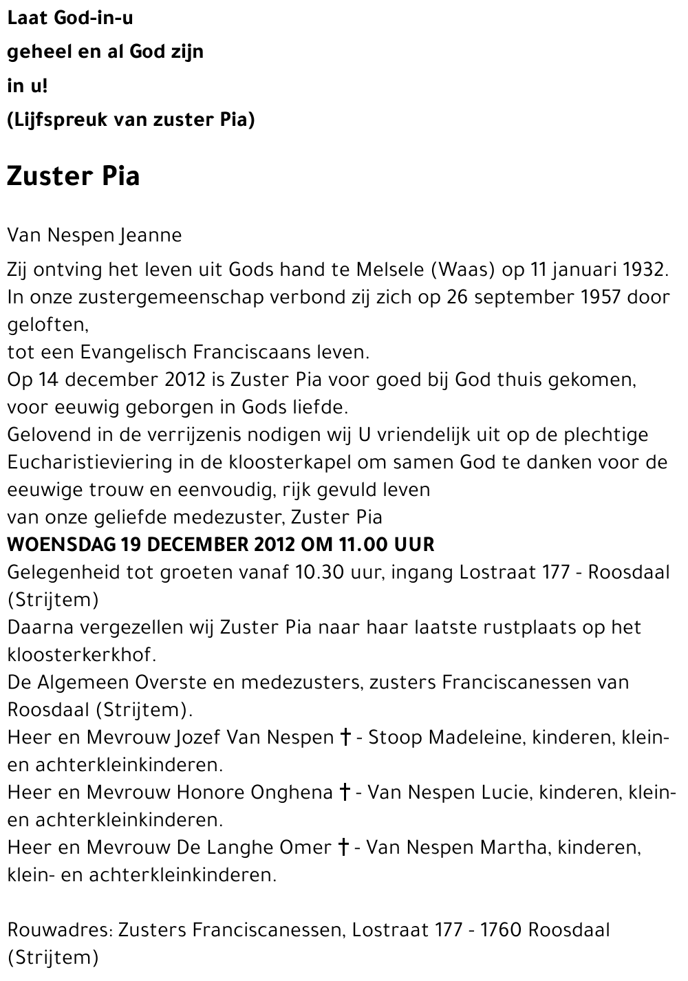 Zuster Pia