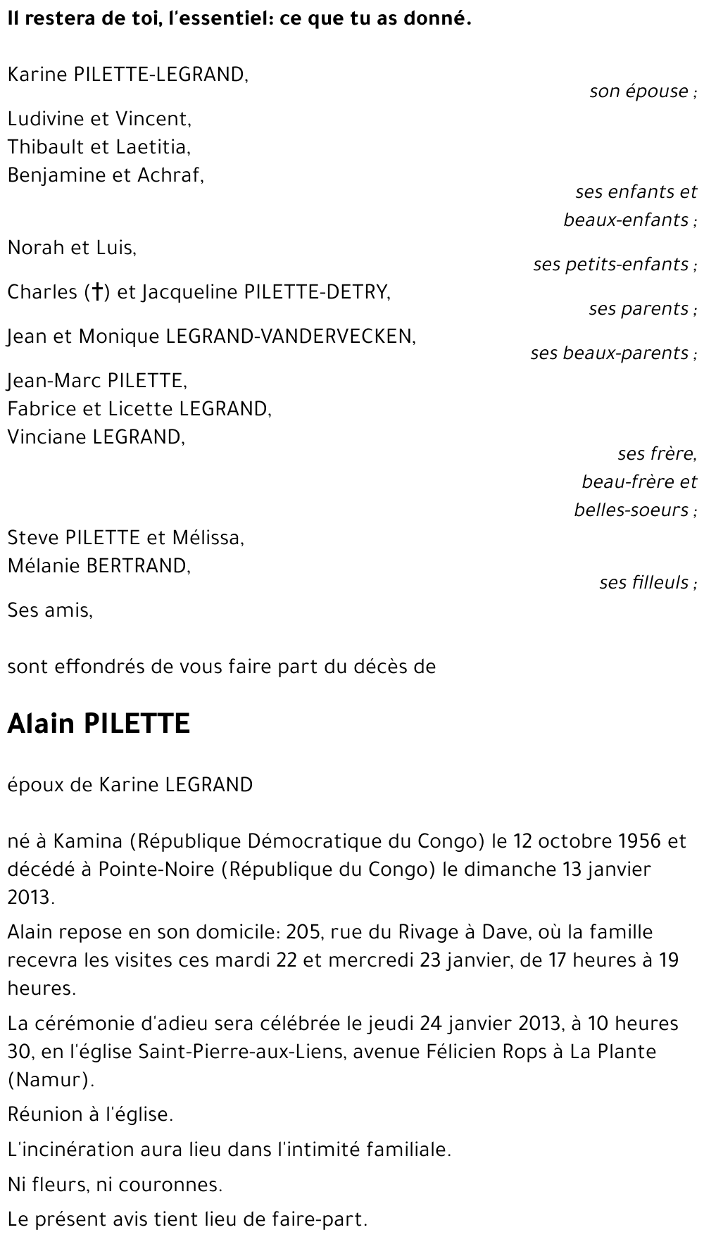 Alain PILETTE