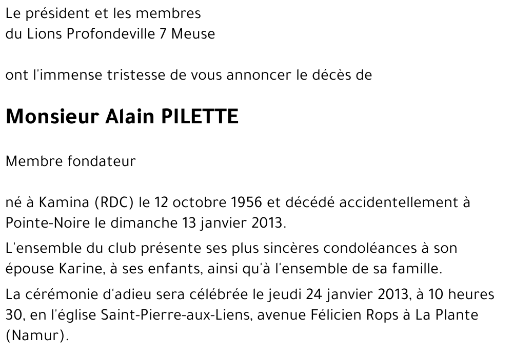 Alain PILETTE