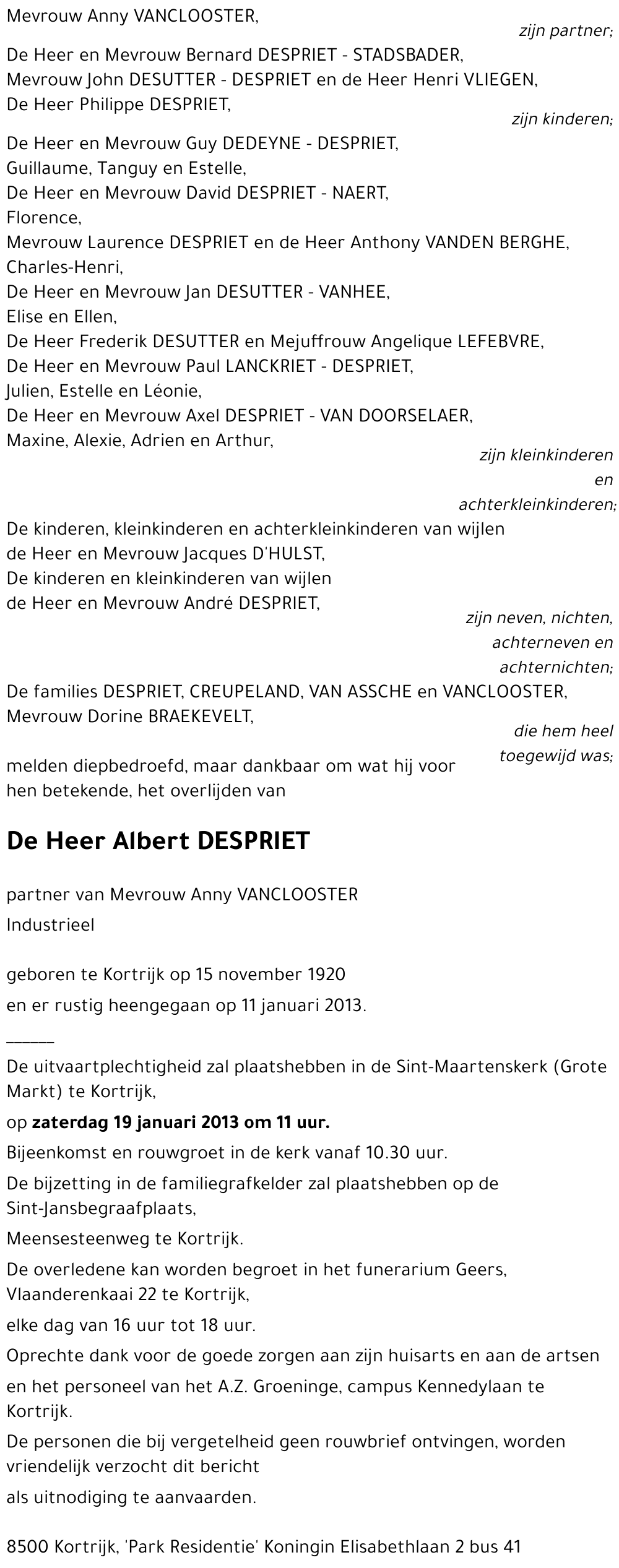 Albert DESPRIET