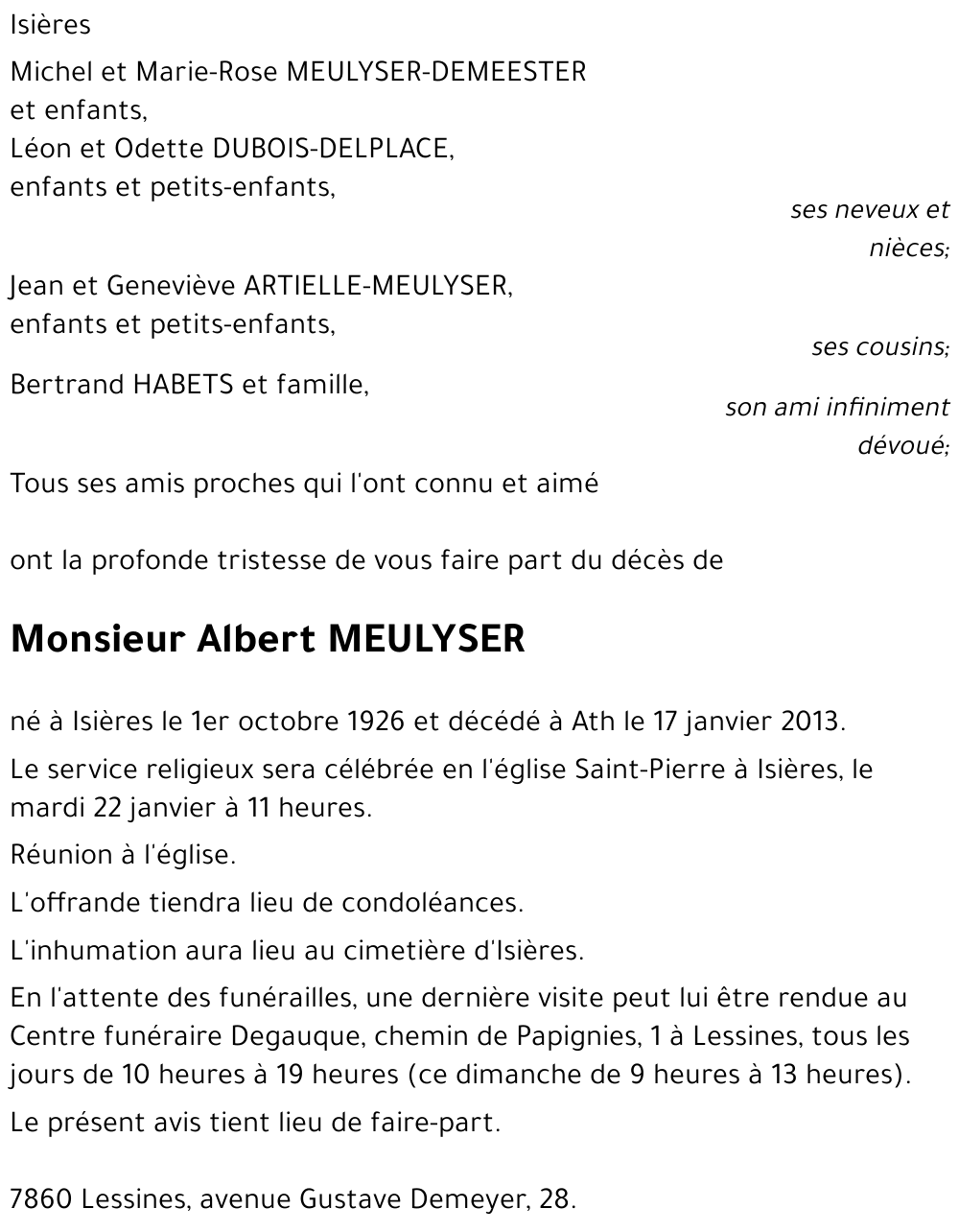 Albert MEULYSER