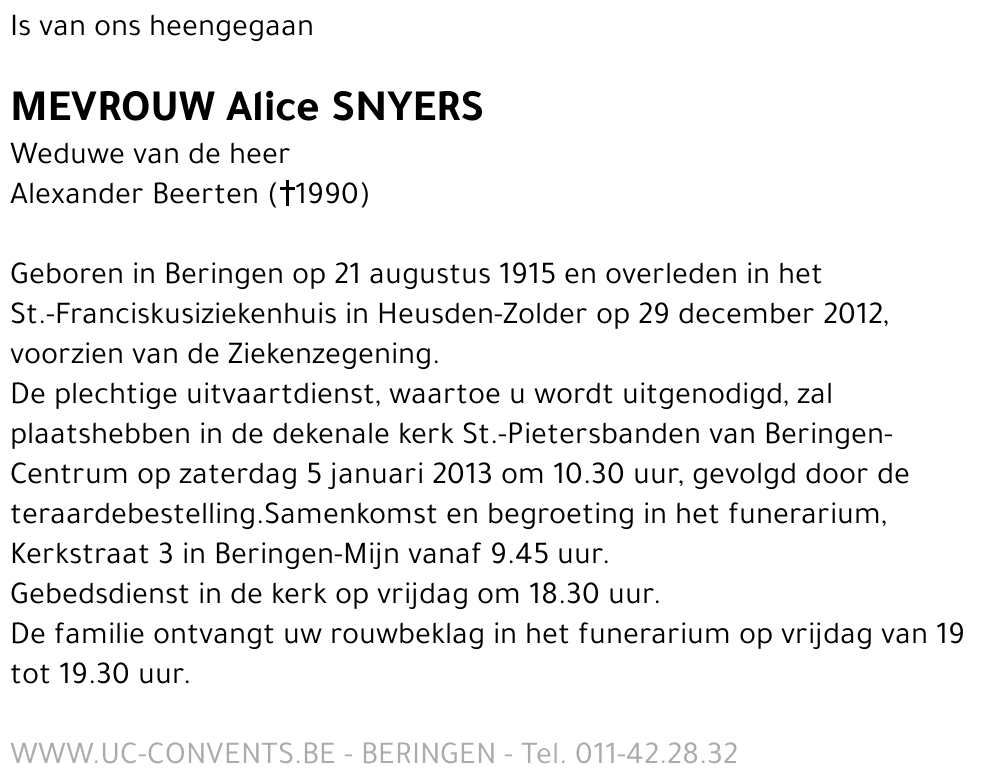 Alice Snyers