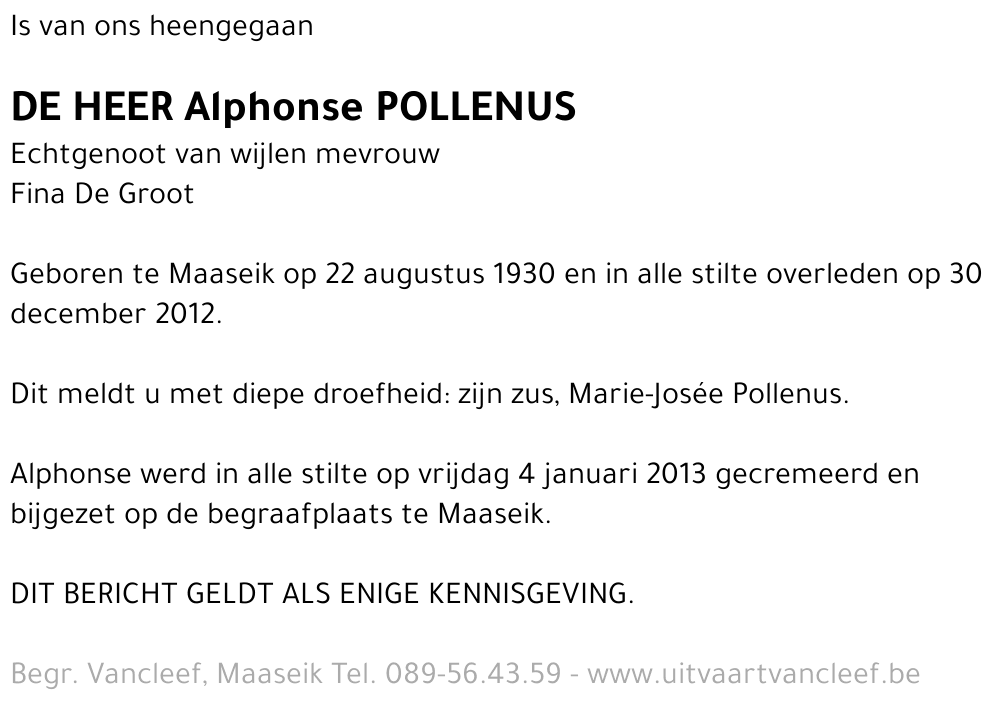 Alphonse Pollenus