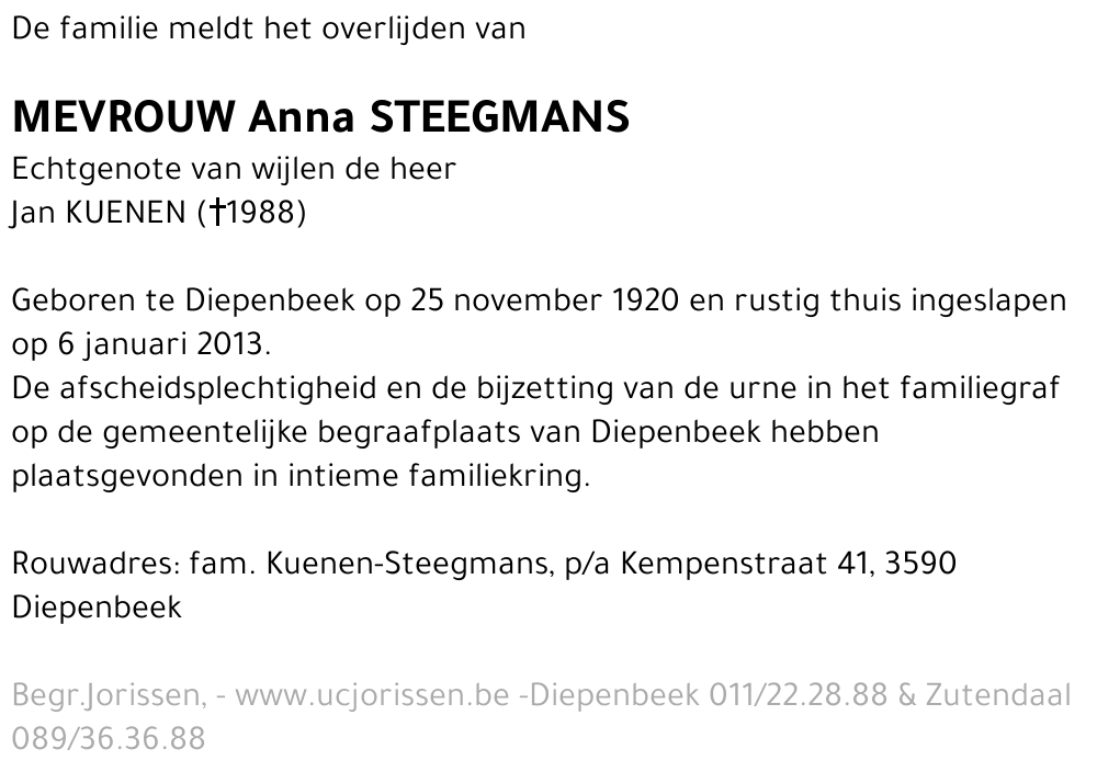 Anna Steegmans