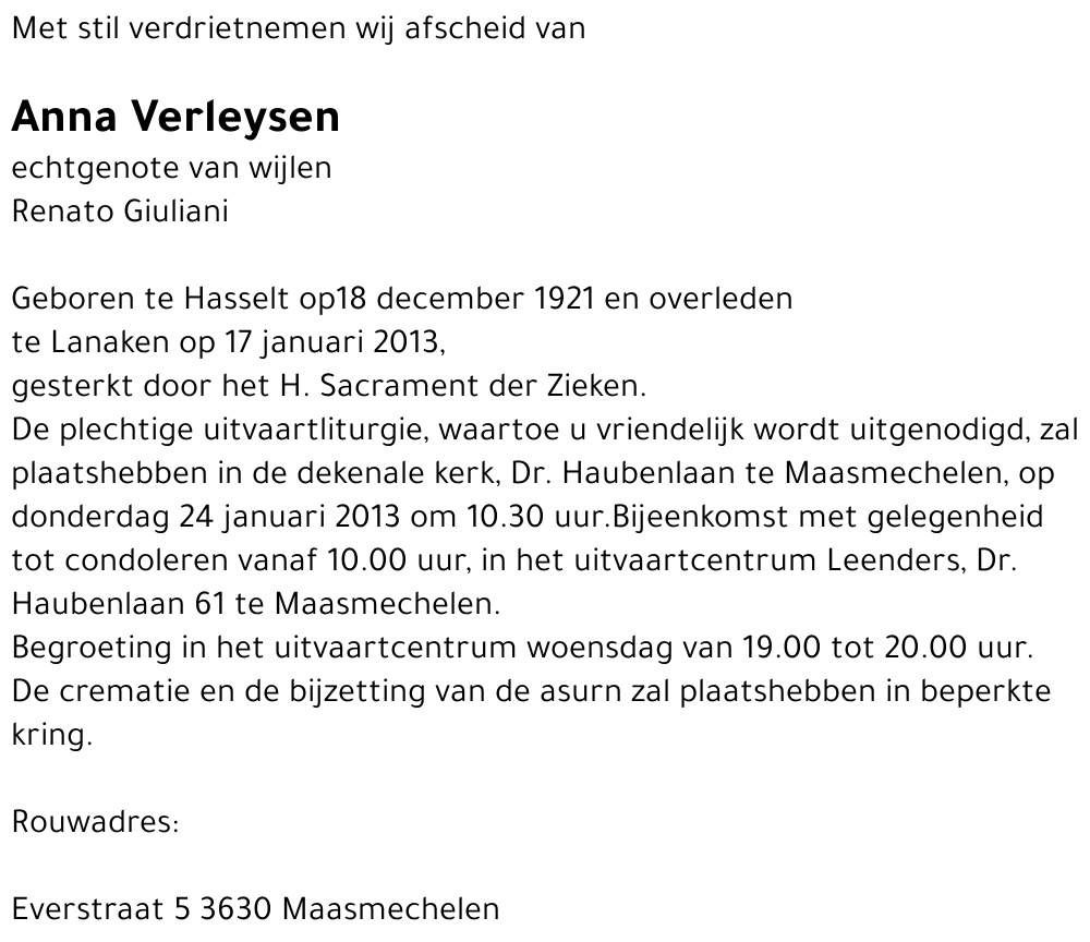 Anna Verleysen