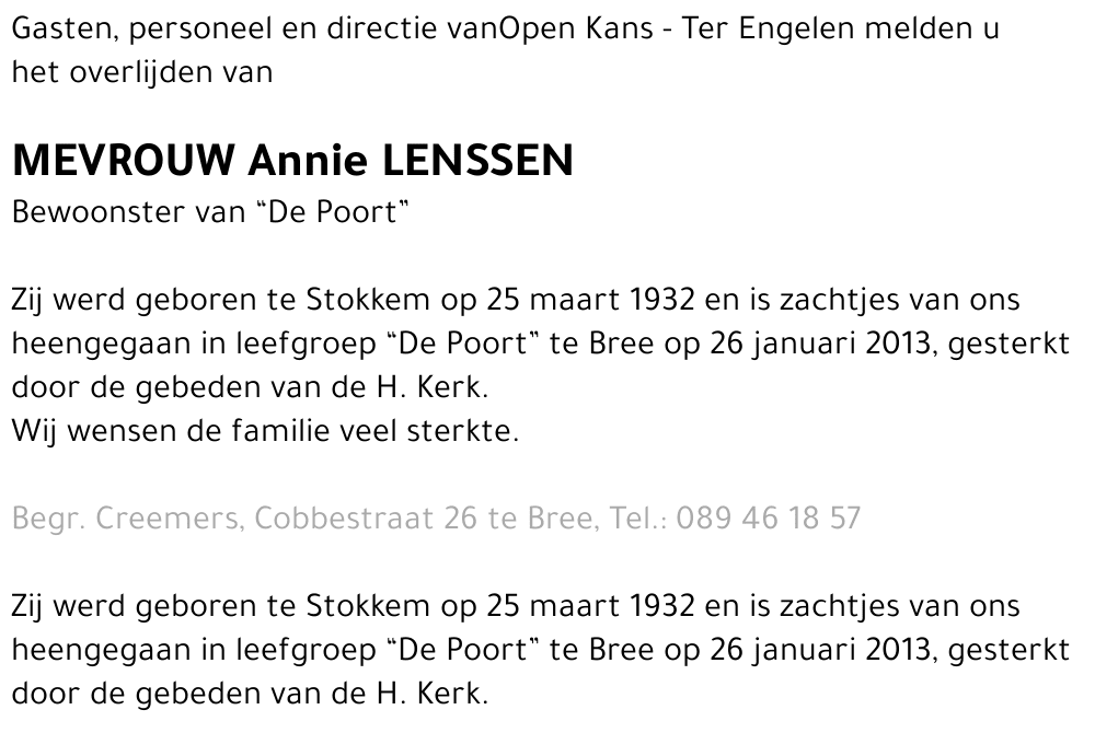 Annie Lenssen