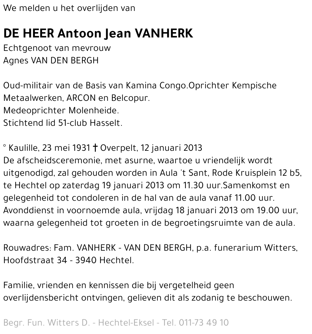 Antoon Jean Vanherk