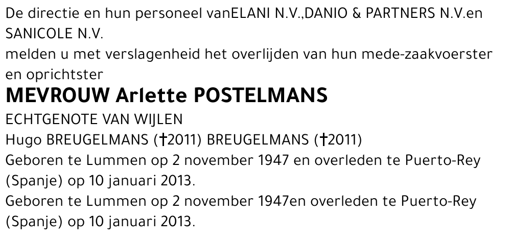 Arlette Postelmans