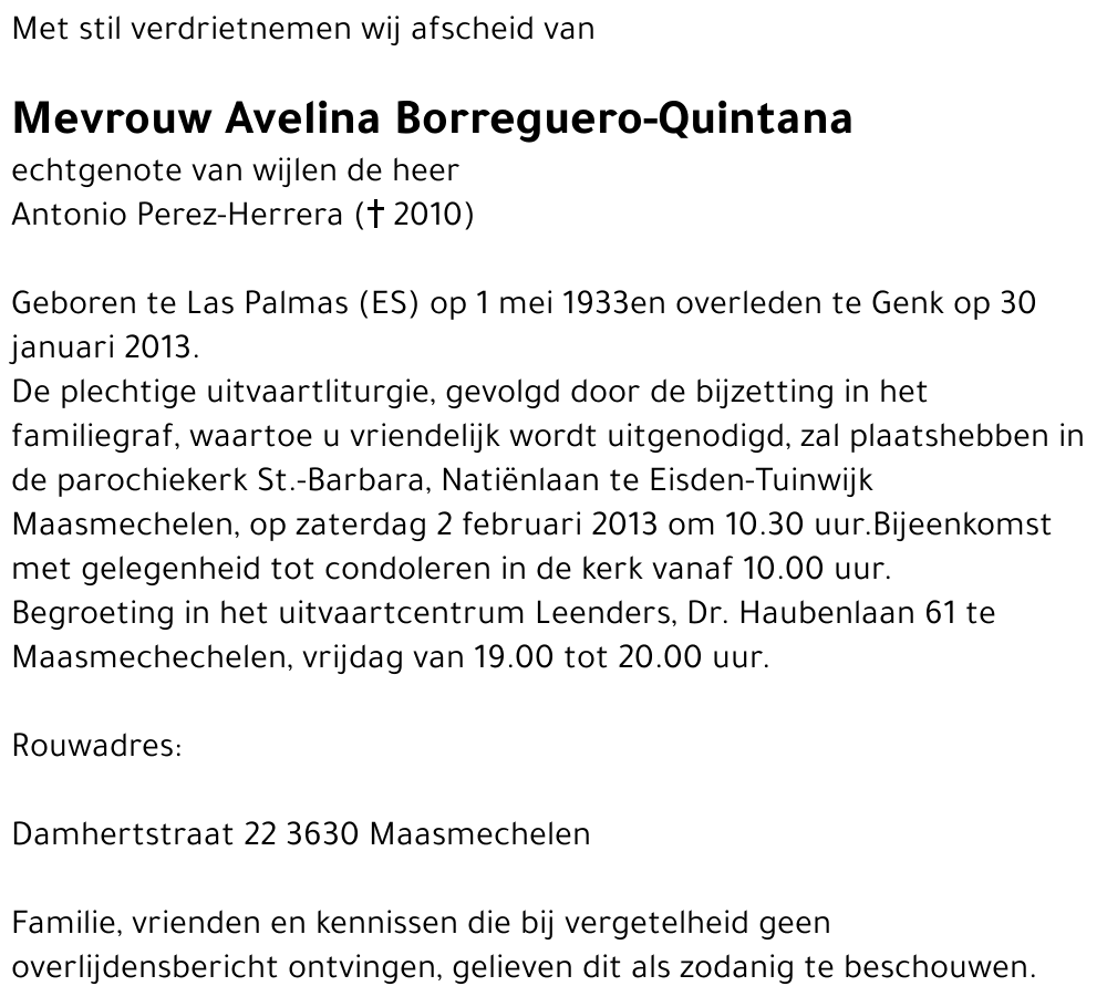 Avelina Borreguero-Quintana