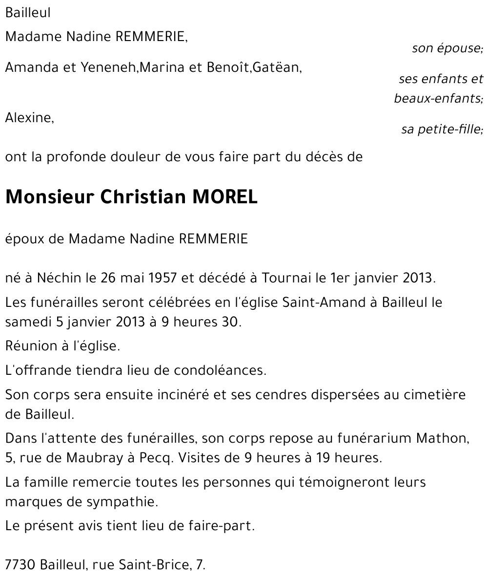 Christian MOREL