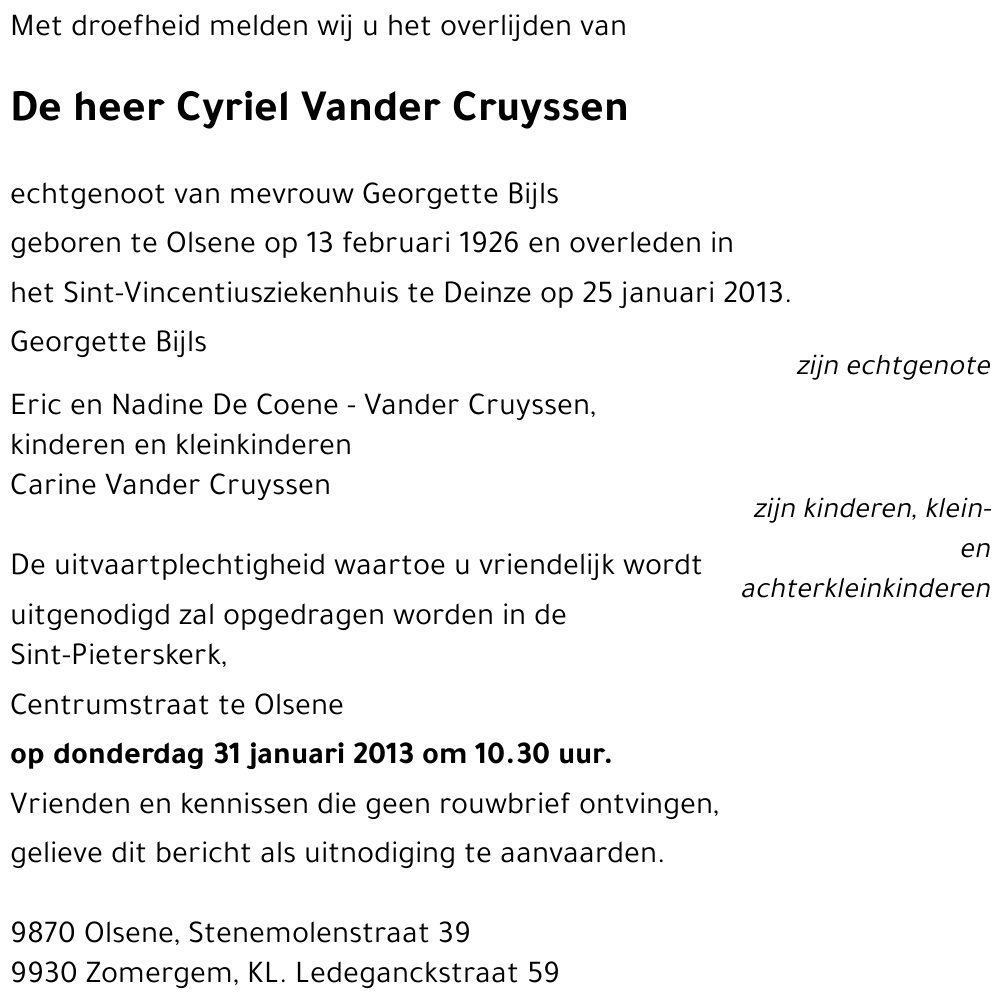 Cyriel Vander Cruyssen