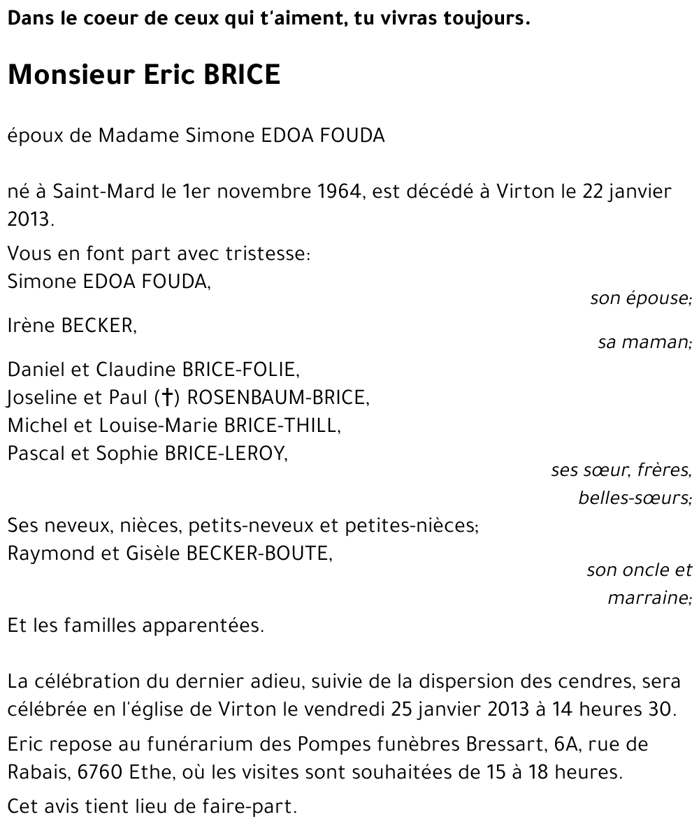 Eric BRICE