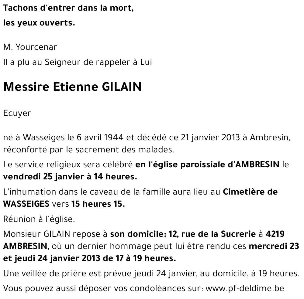 Etienne GILAIN