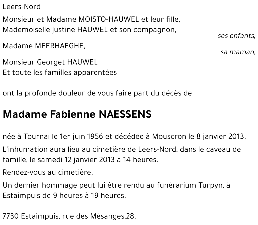 FABIENNE NAESSENS