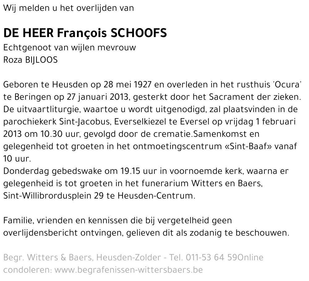 François Schoofs