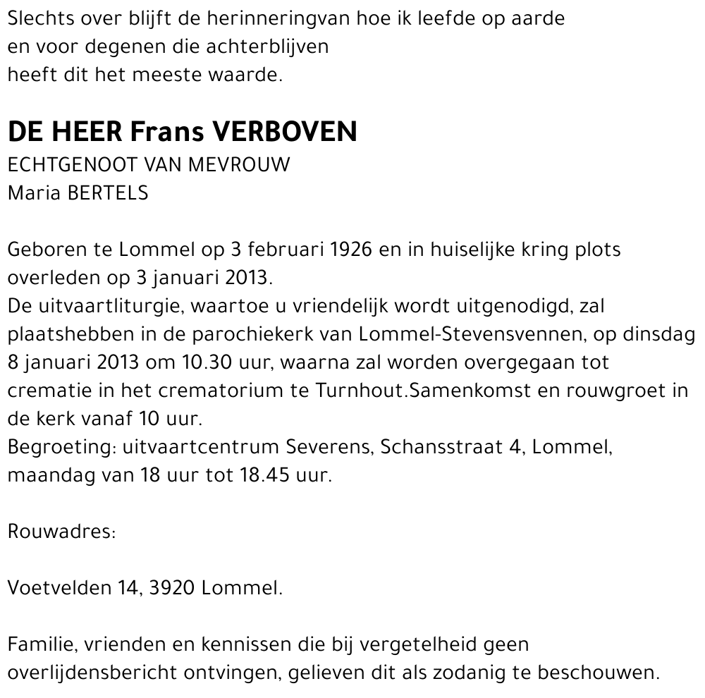 Frans Verboven