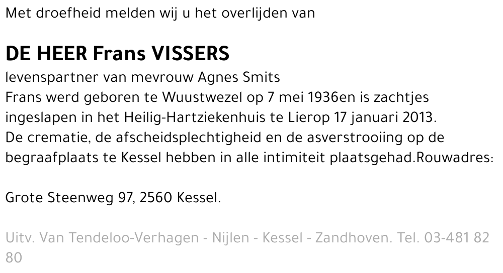 Frans Vissers