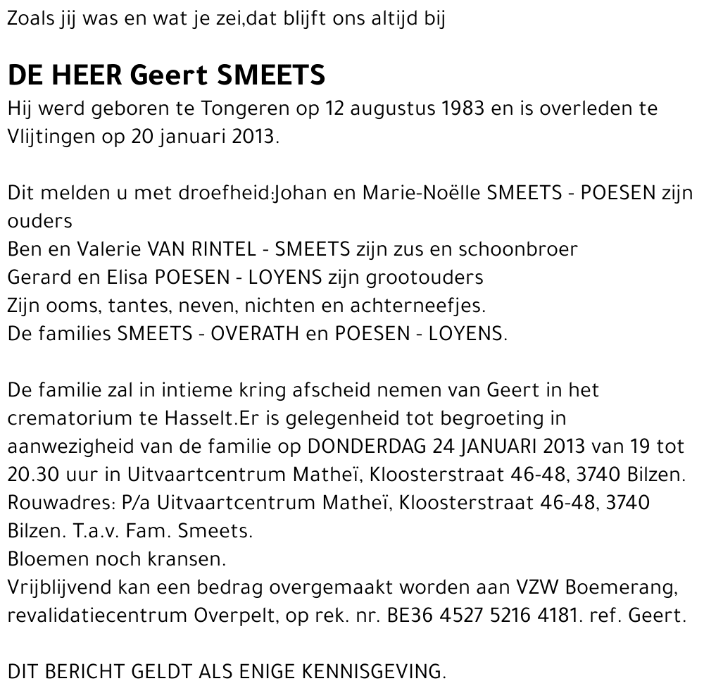 Geert SMEETS