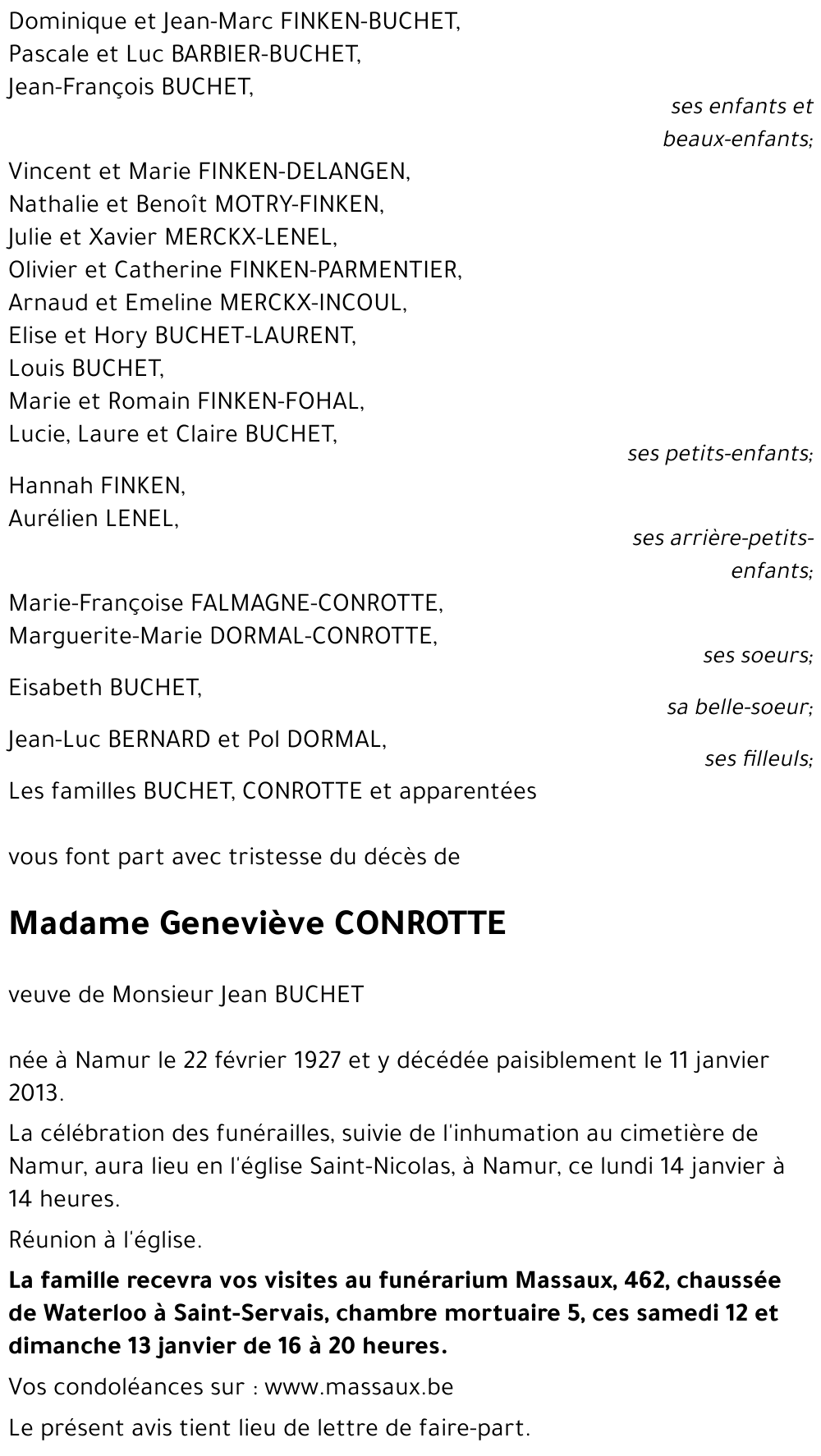 Geneviève CONROTTE