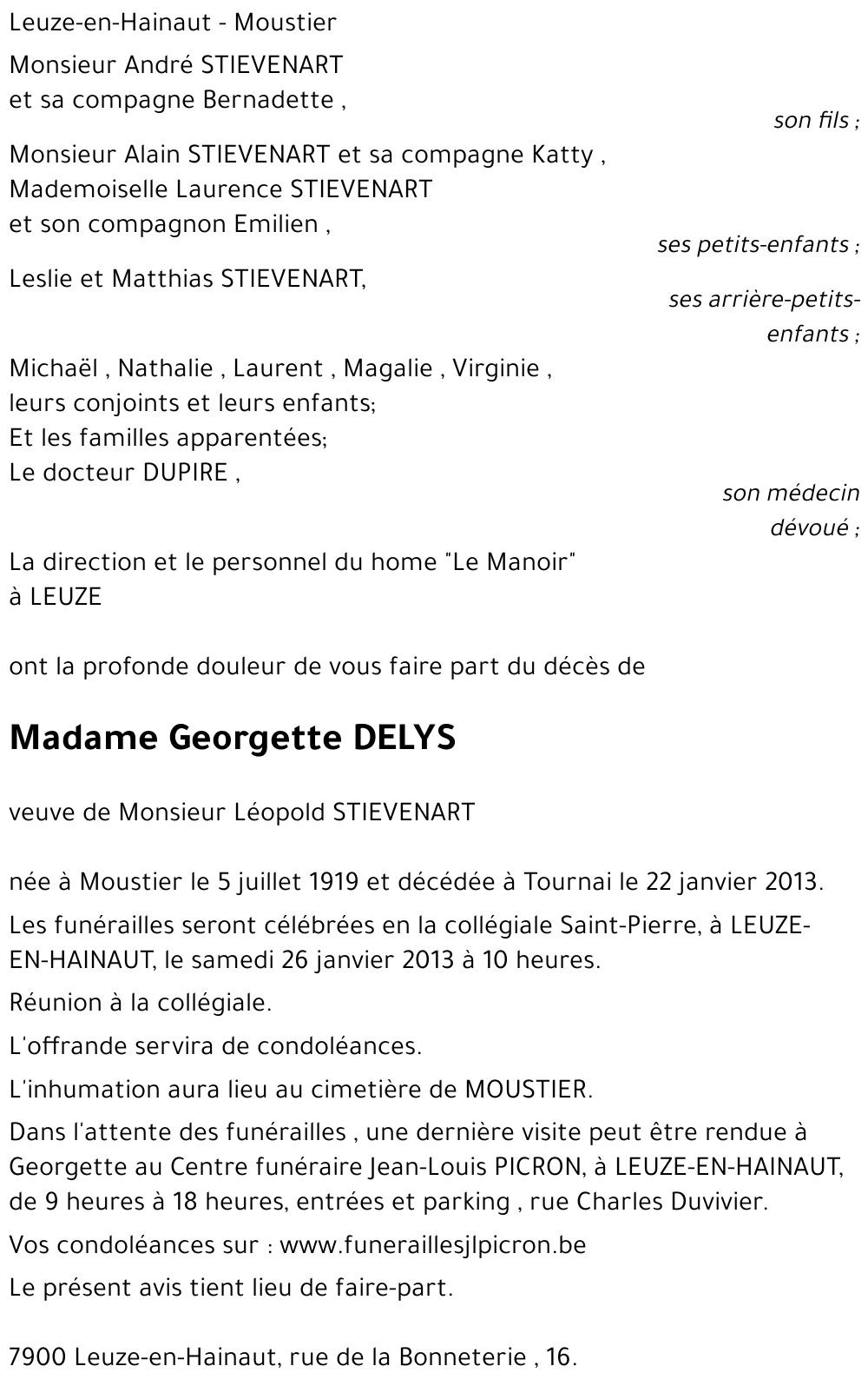 Georgette DELYS