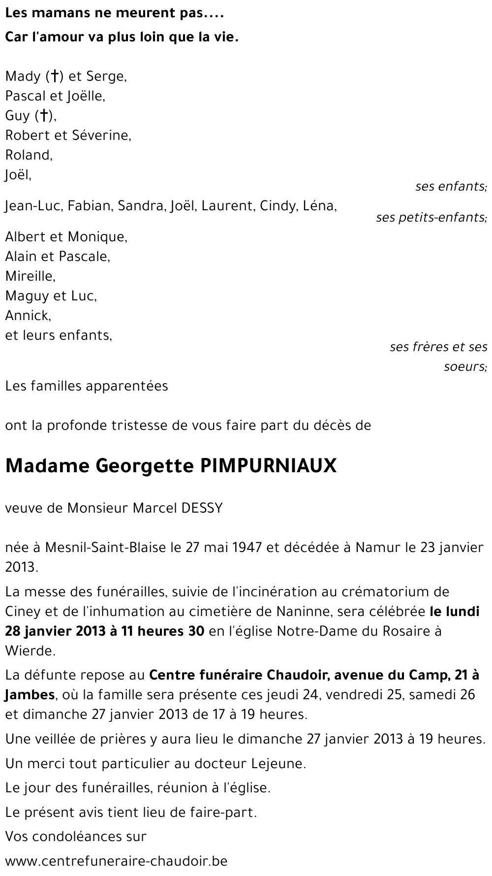 Georgette PIMPURNIAUX