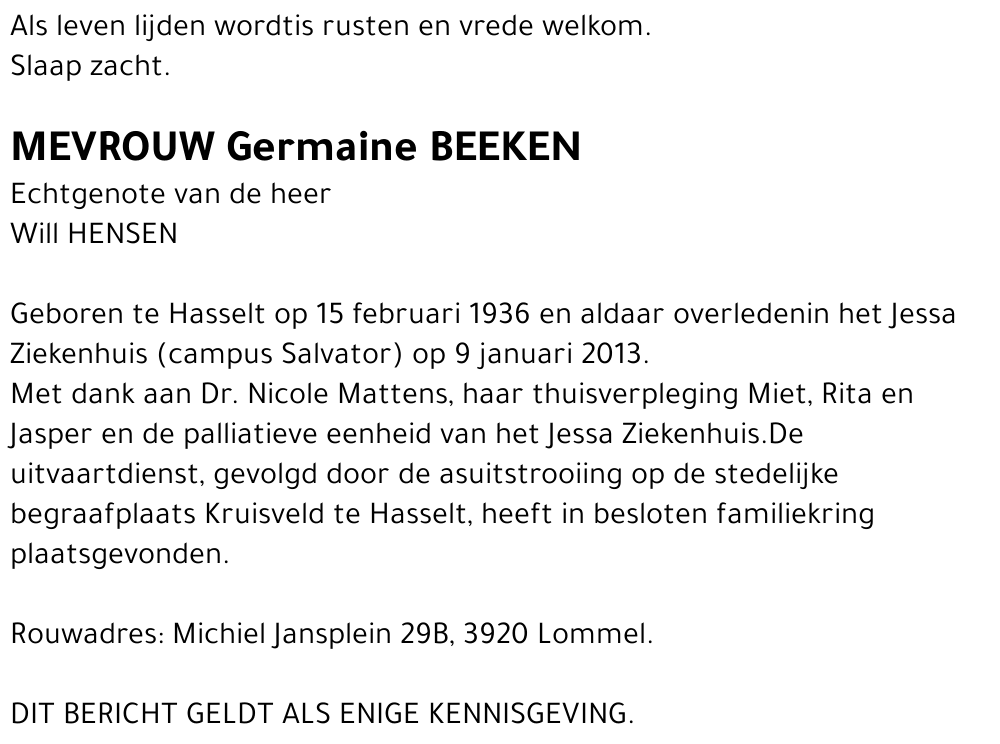 Germaine Beeken