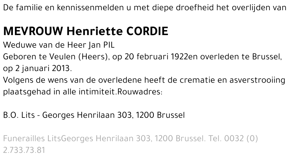 Henriette Cordie