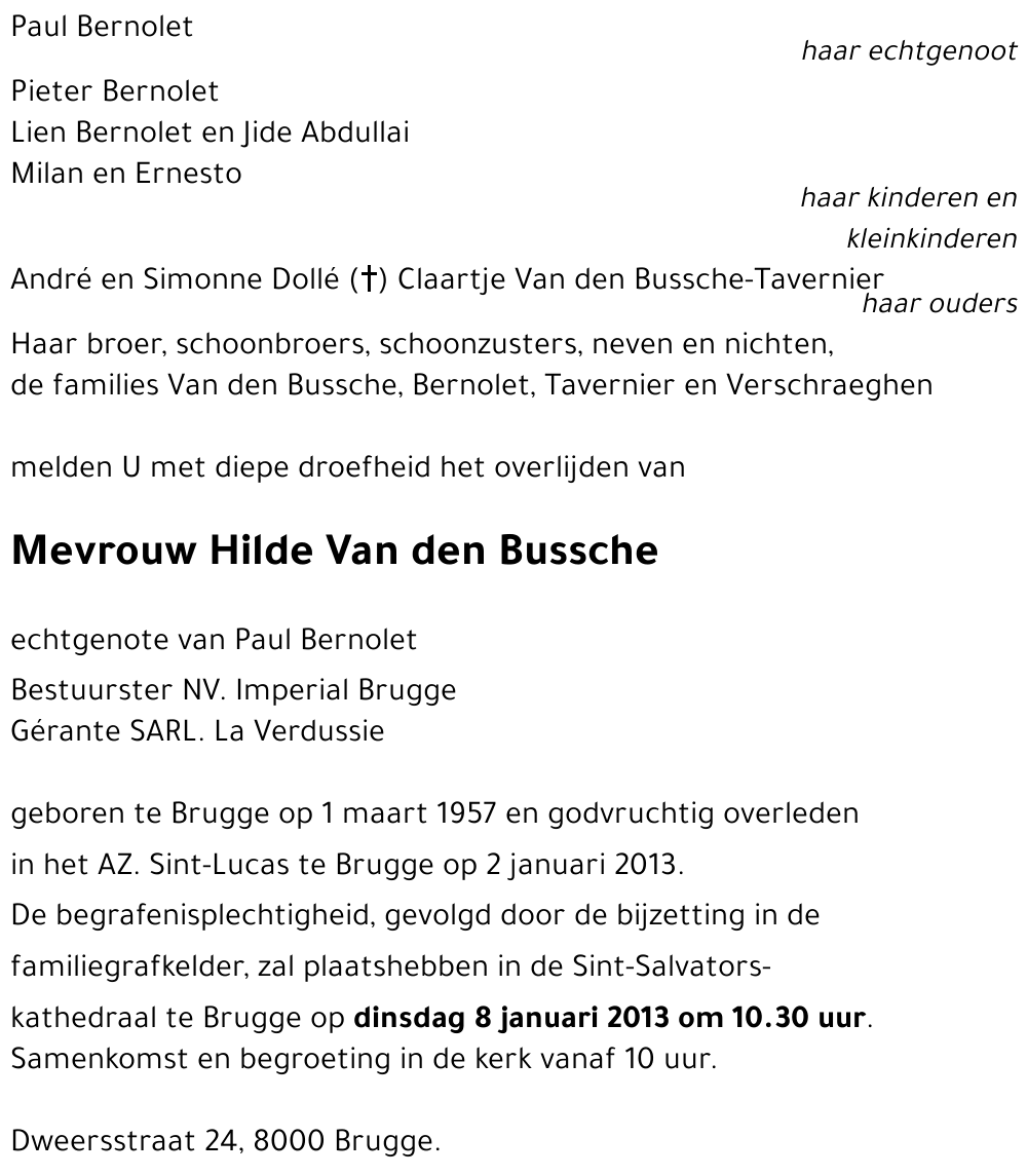 Hilde Van den Bussche