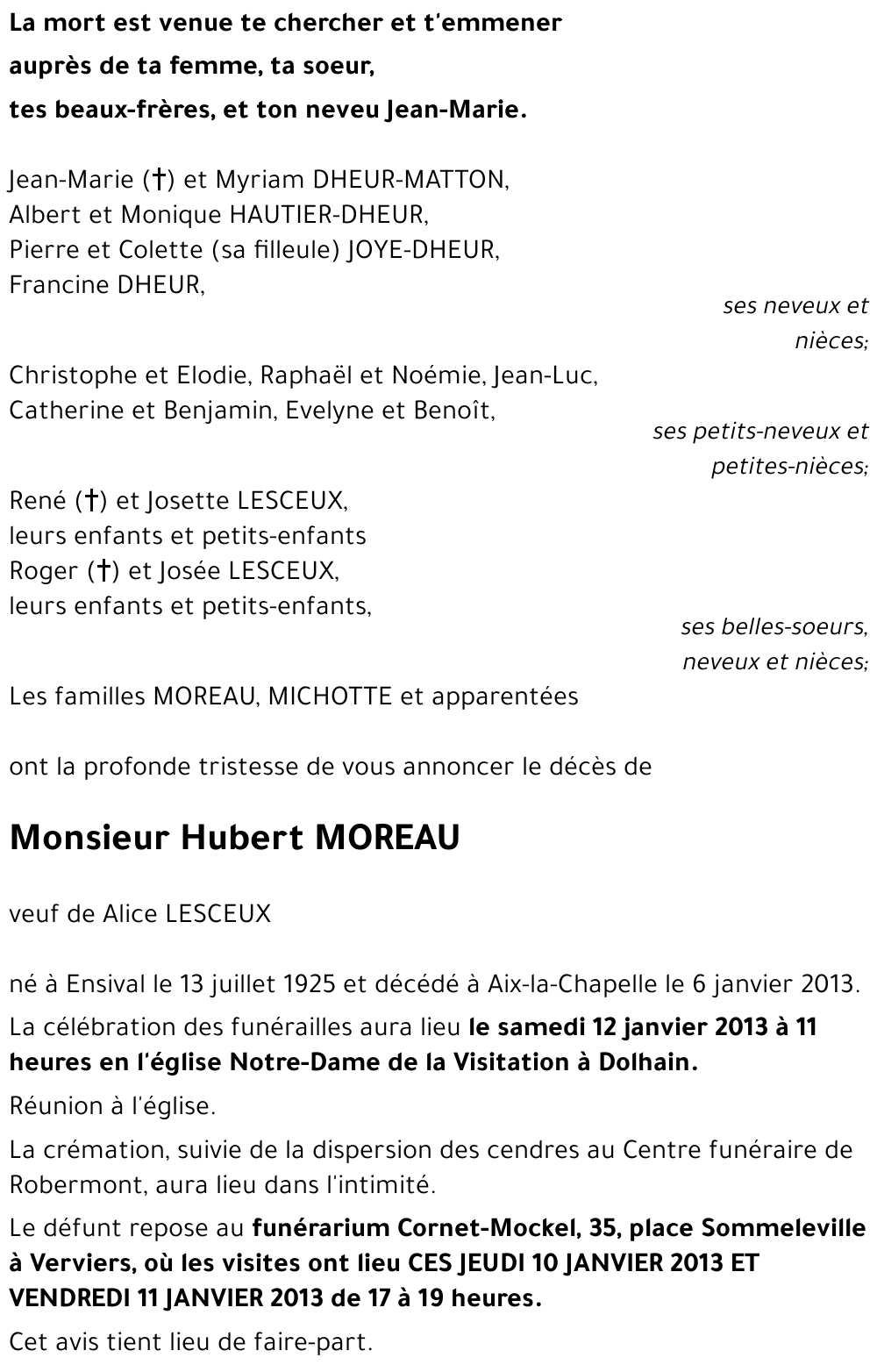 Hubert MOREAU
