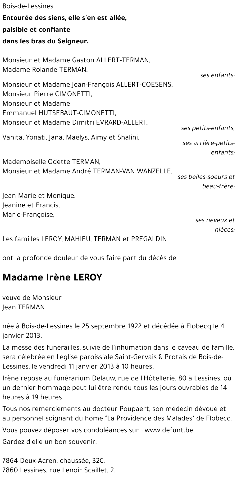Irène LEROY