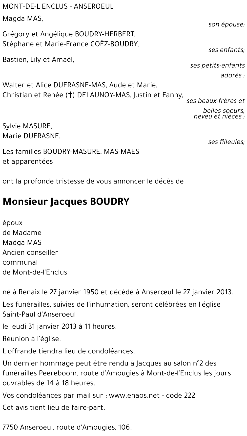 Jacques BOUDRY