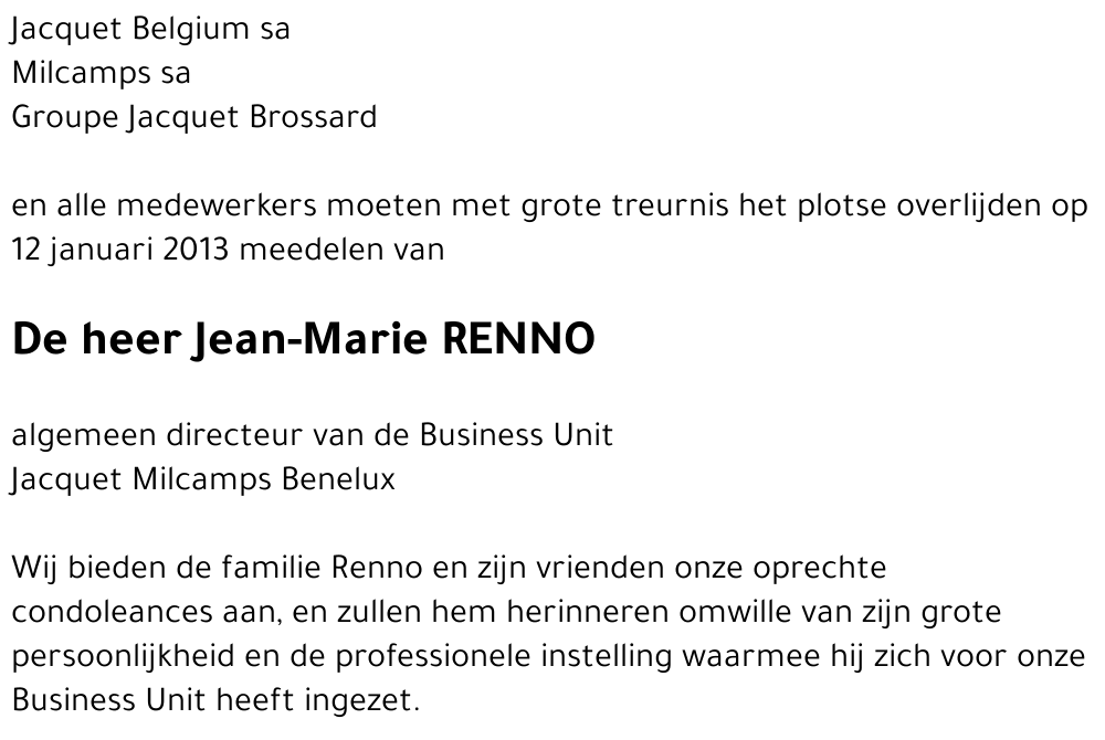 Jean-Marie RENNO