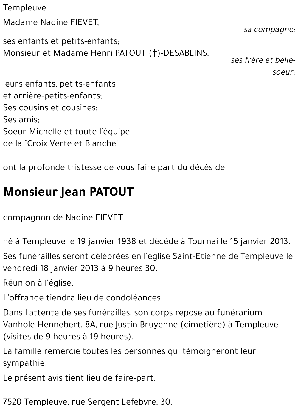 Jean PATOUT