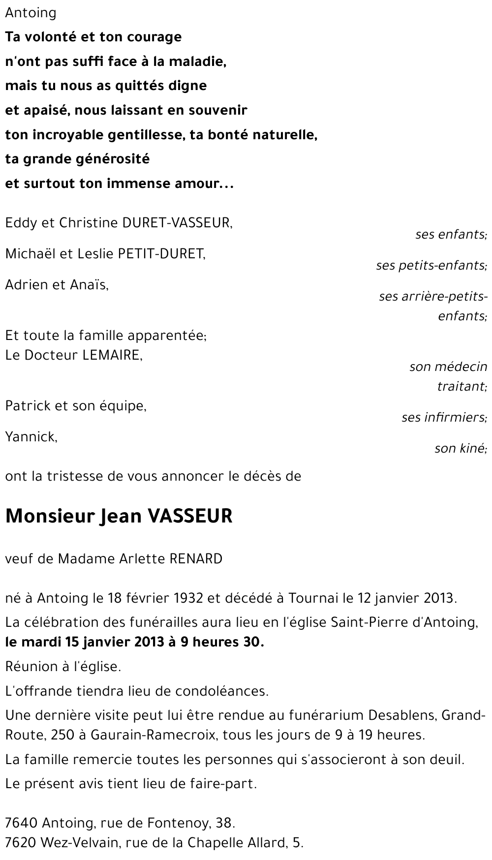 Jean VASSEUR