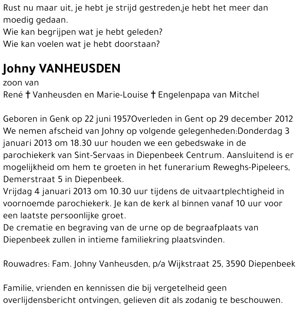Johny Vanheusden