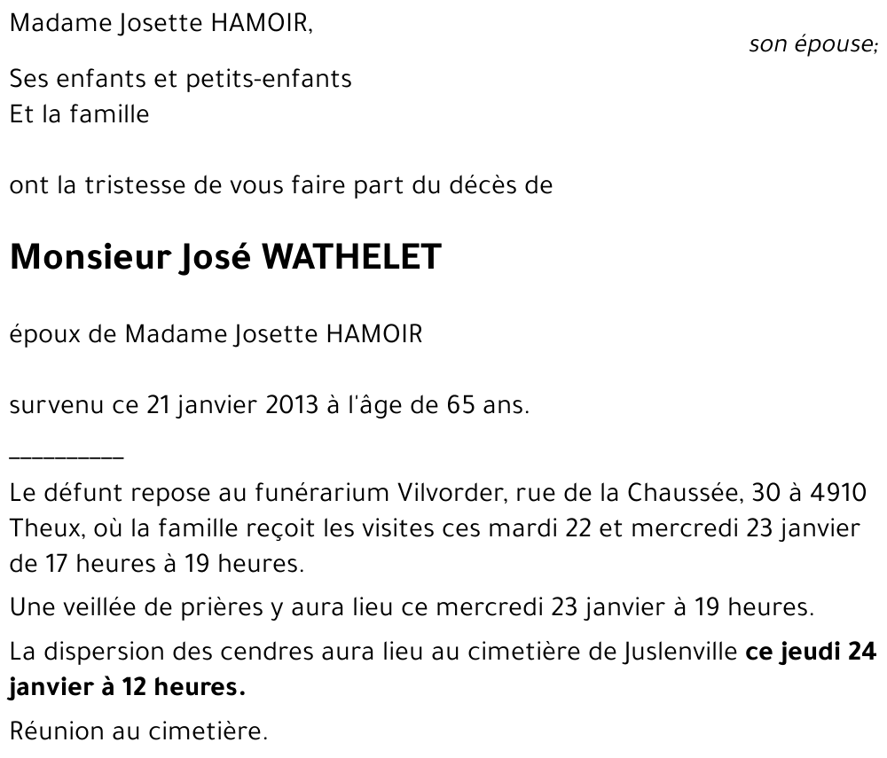 José WATHELET