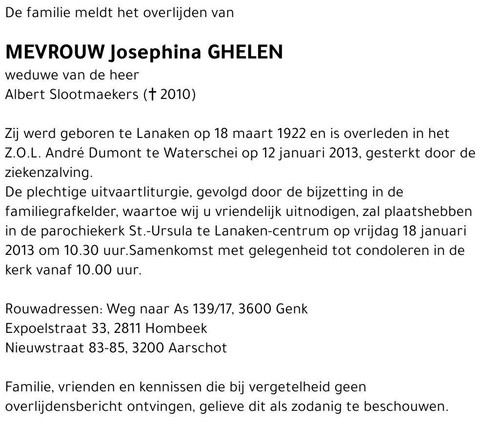 Josephina Ghelen