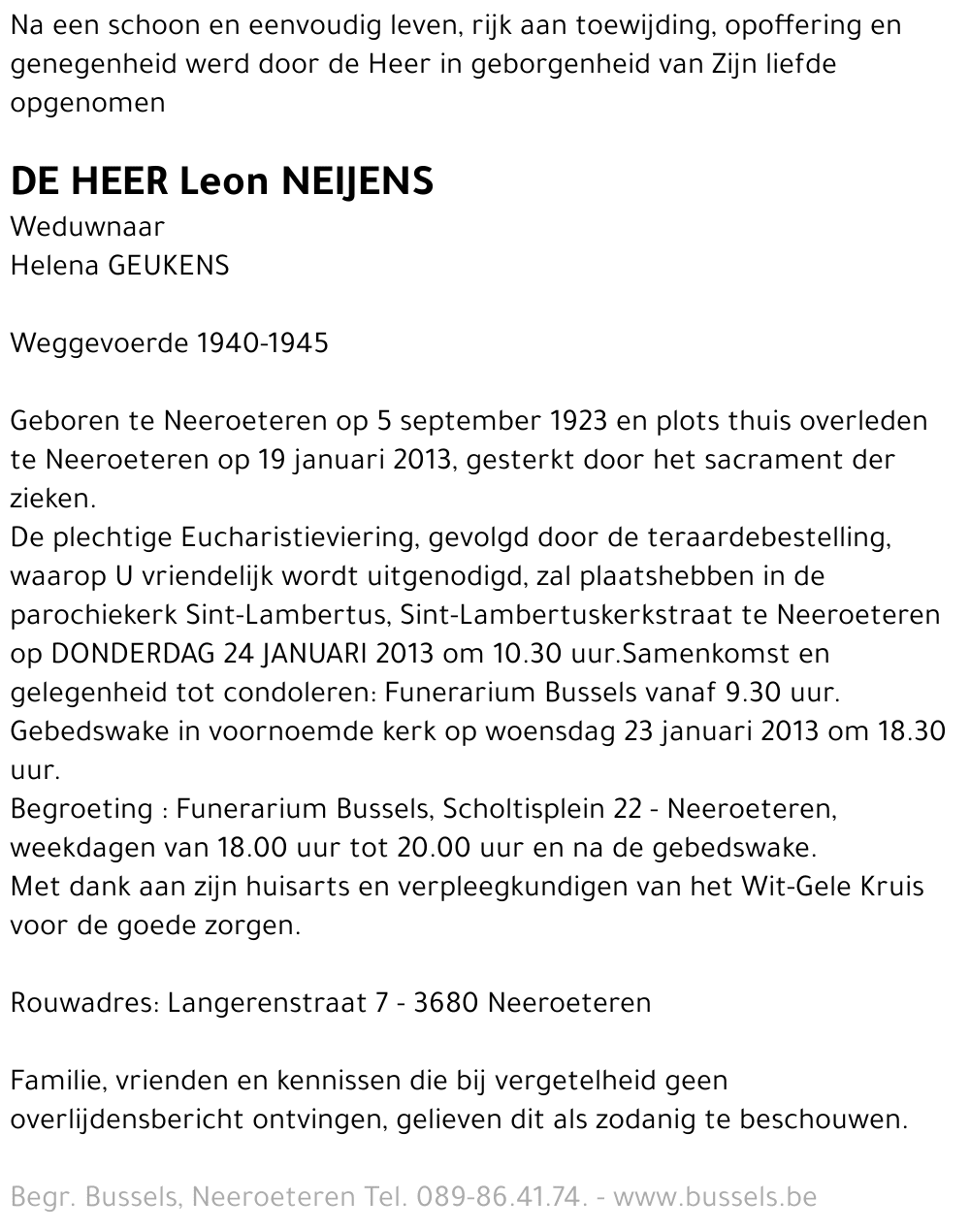 Leon NEIJENS