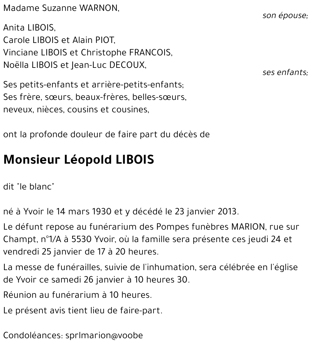 Léopold LIBOIS