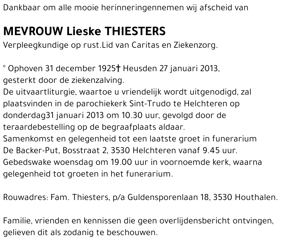 Lieske THIESTERS