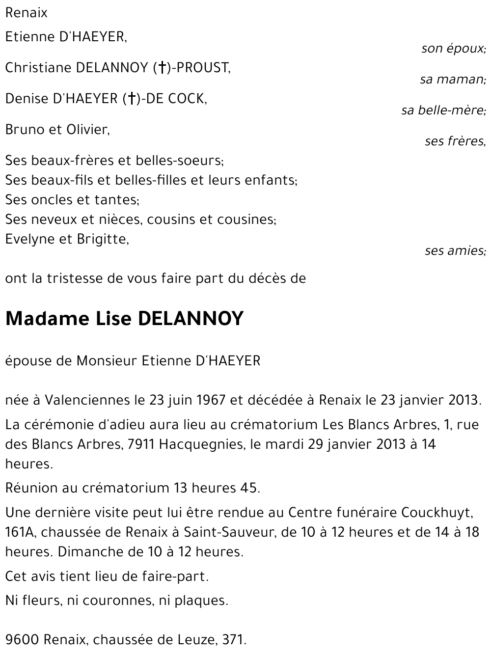 Lise DELANNOY