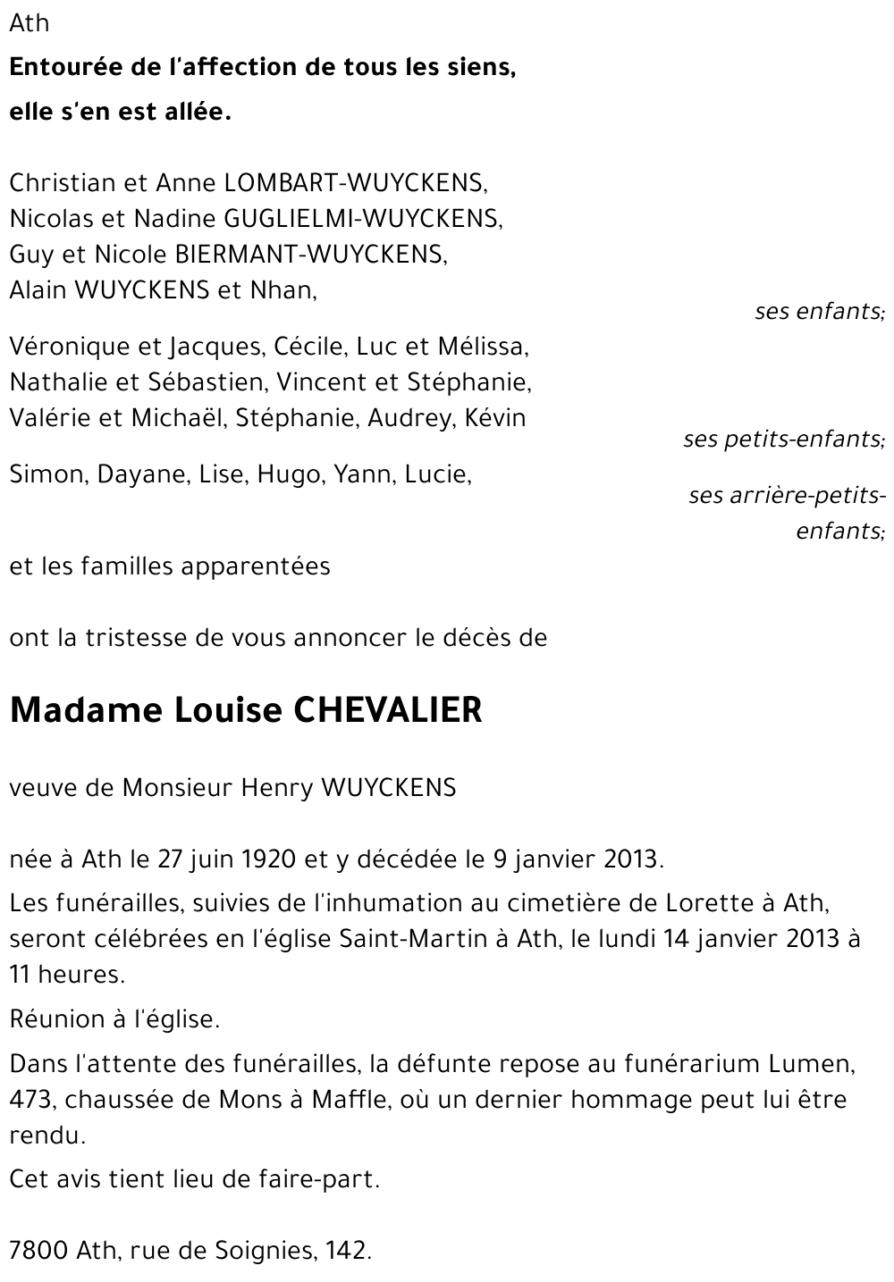 Louise CHEVALIER