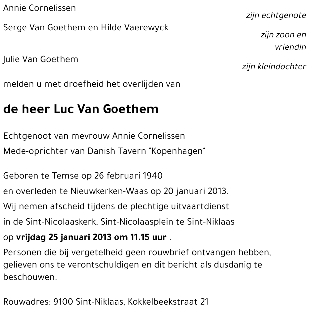 Luc Van Goethem