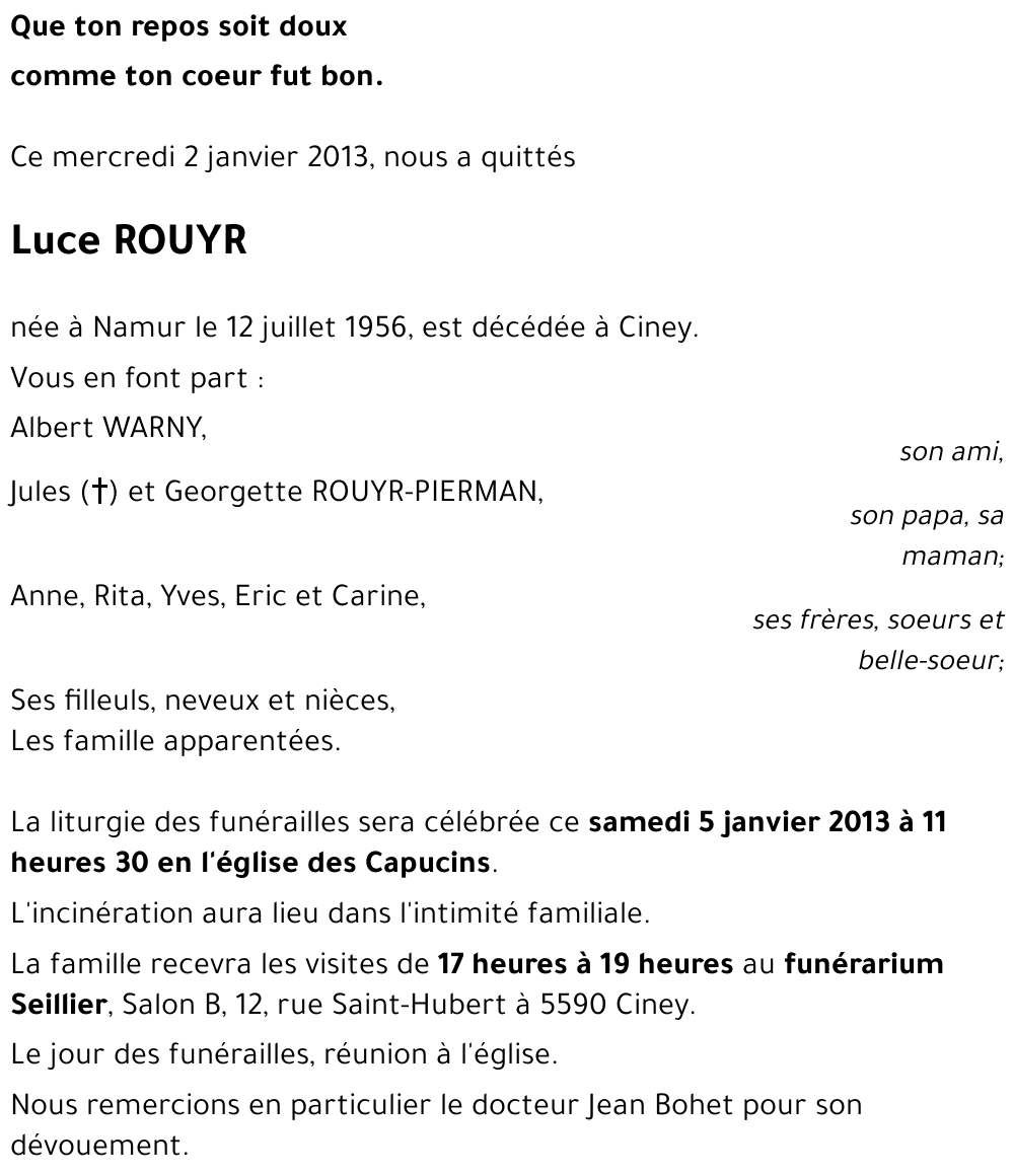 Luce ROUYR