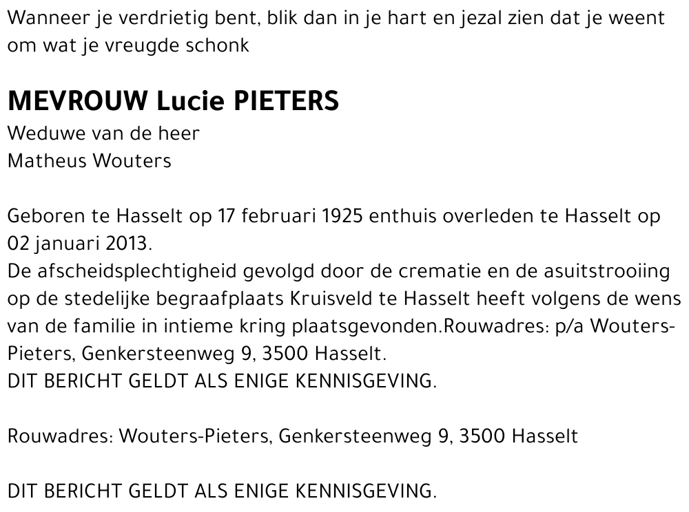 Lucie Pieters