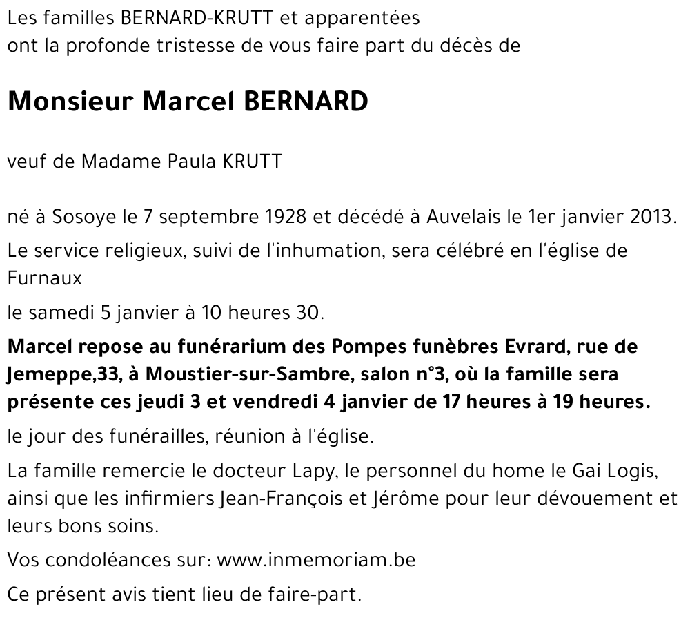 Marcel BERNARD