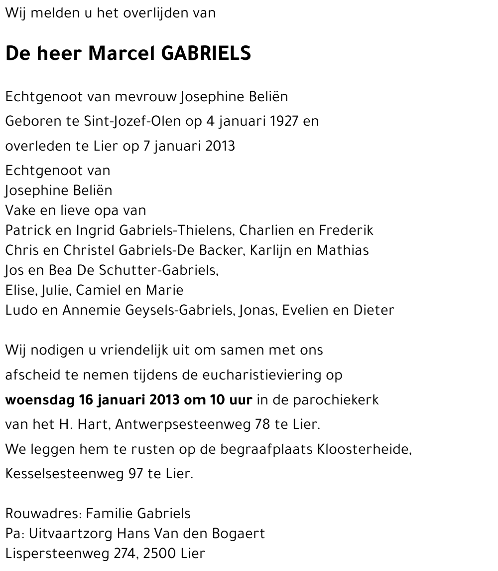 Marcel Gabriels