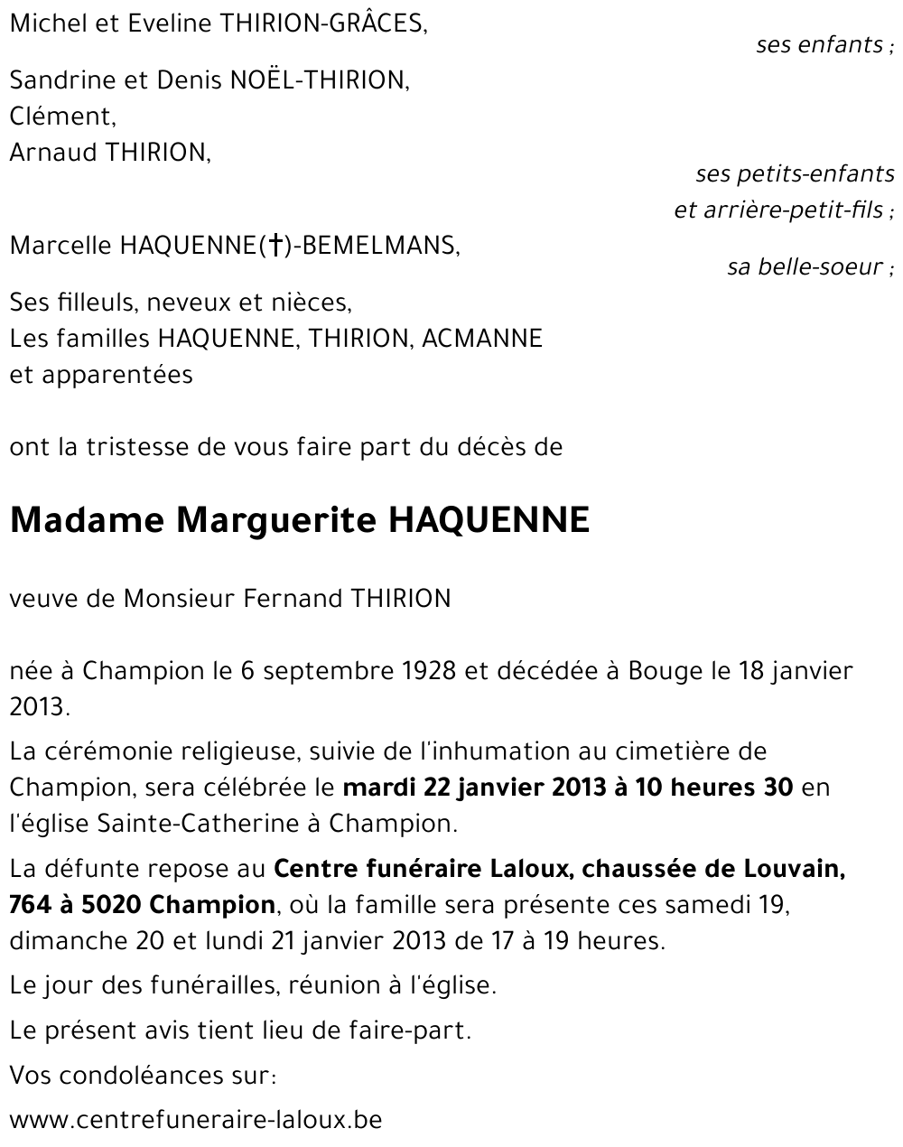 Marguerite HAQUENNE