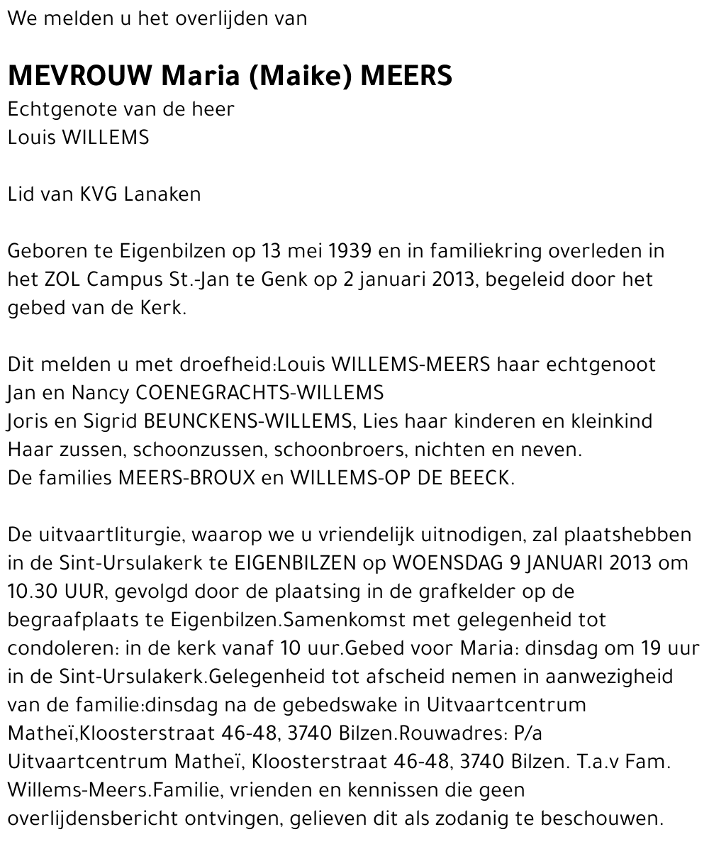Maria (Maike) MEERS